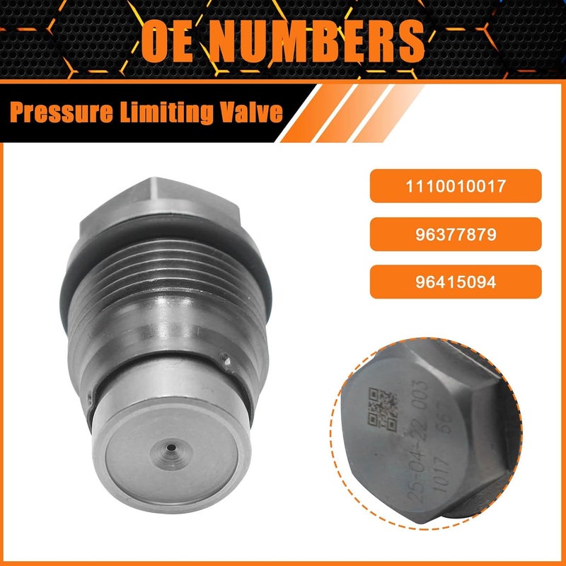 KEVCCE 1110010017 Pressure Sensor Switch Hydraulic Fuel Rail Pressure Relief Limiter Valve for Dodge Diesel 6.7L 2014-2017 Hyundai Libero Porter H-1 KIA Sorento 2.5 CRDi，Replace - Image 3